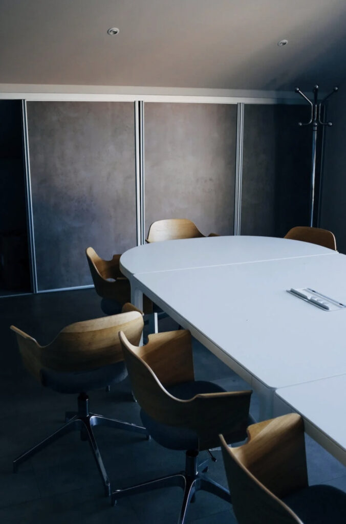 empty conference table